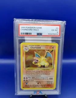 Charizard 4/102 Base Set Holo Rare 1999 WOTC TCG Vintage Pokemon Card PSA 6 - Image 3