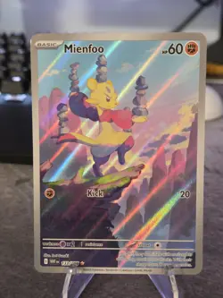 Pokemon Mienfoo TCG White Flare Illustration Rare Holo Card 133/086 - Image 1