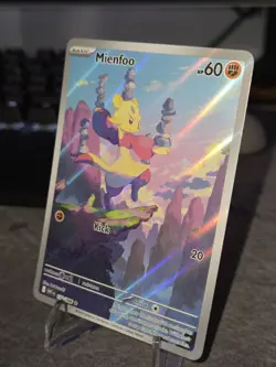 Pokemon Mienfoo TCG White Flare Illustration Rare Holo Card 133/086 - Image 3