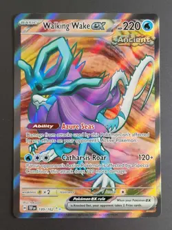 Pokemon Card Walking Wake EX 189/162 Holo Ultra Rare Temporal Forces NM - Image 1