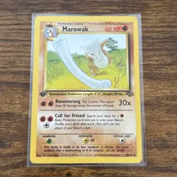 Pokemon Marowak TCG Jungle Card 39/64 Regular Uncommon 1st Edition LP - Image 1