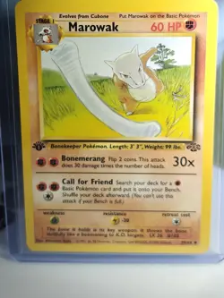 Pokemon Marowak 39/64 Jungle Uncommon 1st Edition 1999 Card Heavily Played - Image 1