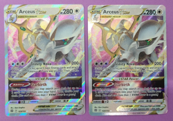 (2) Pokemon Card Arceus VStar Brilliant Stars 123/172 Holo HP 280 - Image 1