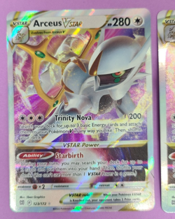 (2) Pokemon Card Arceus VStar Brilliant Stars 123/172 Holo HP 280 - Image 2