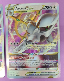 (2) Pokemon Card Arceus VStar Brilliant Stars 123/172 Holo HP 280 - Image 3