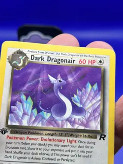 Pokemon Card Team Rocket 1st Edition Dark Dragonair Uncommon 33/82 HP/ DMG - Image 2
