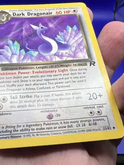 Pokemon Card Team Rocket 1st Edition Dark Dragonair Uncommon 33/82 HP/ DMG - Image 5