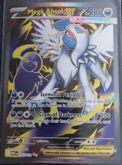 Mega Absol Ex 161/132 Mega Evolution Ultra Rare Full Art Ex NM - Image 1