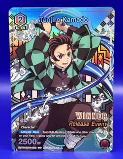 Tanjiro Kamado Card Union Arena TCG Demon Slayer WINNER Release Event NM - Image 1