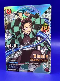 Tanjiro Kamado Card Union Arena TCG Demon Slayer WINNER Release Event NM - Image 2