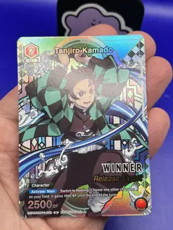 Tanjiro Kamado Card Union Arena TCG Demon Slayer WINNER Release Event NM - Image 3