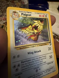 Pokemon Pidgeot TCG Base Set 2 Holo Unlimited Rare Card 14/130 - Image 3
