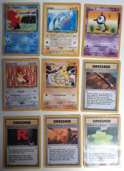 Lot de 9 cartes Pokemon Lippoutou & autres - NEO REVELATION (2002) - Image 1