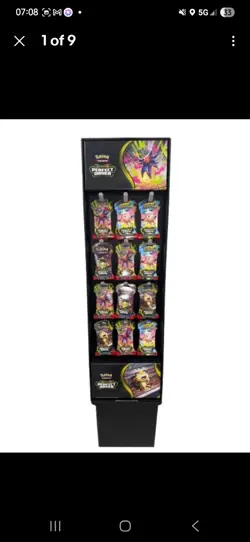 Pokemon Perfect Order Retail Display Rack With Base And Hooks (no packs) - Image 1