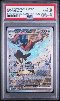 2024 POKEMON SVP EN-SV BLACK STAR PROMO #132 GRENINJA EX PSA 10 - Image 1