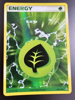 Pokemon TCG - Grass Energy 105/110 - Ex Holon Phantoms - Holo Rare - Image 1