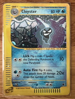 Expedition Cloyster #8 English Holo Rare 8/165 - LP 2002 Pokemon E Reader - Image 1