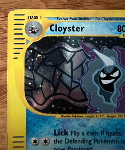 Expedition Cloyster #8 English Holo Rare 8/165 - LP 2002 Pokemon E Reader - Image 3
