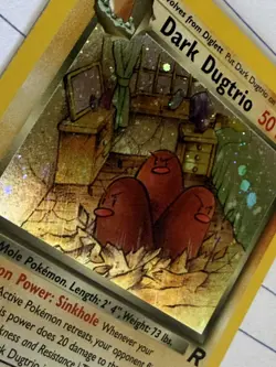 Pokemon Team Rocket Dark Dugtrio Holo Rare 6/82 1st Edition NEAR MINT!!! - Image 4