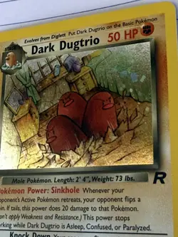 Pokemon Team Rocket Dark Dugtrio Holo Rare 6/82 1st Edition NEAR MINT!!! - Image 5
