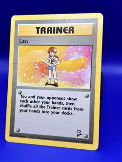Pokemon Card Base Set 2 Unlimited Rare Lass 104/130 MP+ - Image 2