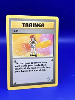 Pokemon Card Base Set 2 Unlimited Rare Lass 104/130 MP+ - Image 3
