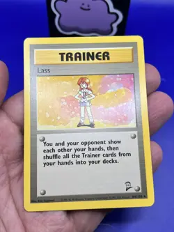Pokemon Card Base Set 2 Unlimited Rare Lass 104/130 MP+ - Image 4