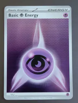 Basic Psychic Energy SVE 021 Holo Pattern Pokemon White Flare & Black Bolt NM - Image 1