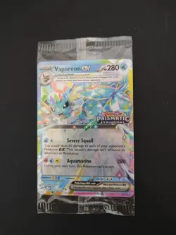 Pokemon TCG | Vaporeon EX Stamped Promo Sealed | PRE 023/131 | NM Condition - Image 1