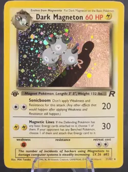 Pokemon 1st Edition Dark Magneton Holo Rare - 11/82 1st Edition Team Rocket - Image 1