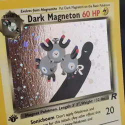 Pokemon 1st Edition Dark Magneton Holo Rare - 11/82 1st Edition Team Rocket - Image 2