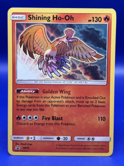 2017 Pokemon Card Shining Ho-OH SM70 Shining Legends Black Star Promo Shiny LP - Image 1