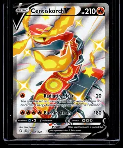 2021 TCG Pokemon #SV108 Centiskorch V SWSH122 Holo Full Art Shining Fates - Image 1