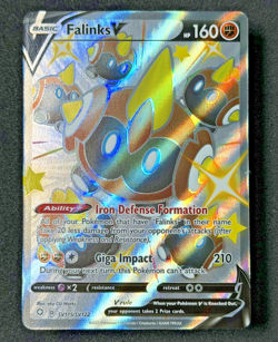 2021 TCG Pokemon #SV115/SV122 Falinks V Full Art Holo Shining Fates Sword Shield - Image 2