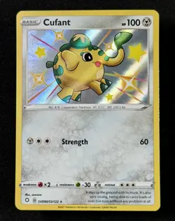 2021 TCG Pokemon #SV090 Cufant SV090/SV122 Holo Shining Fates Shiny Vault - Image 2