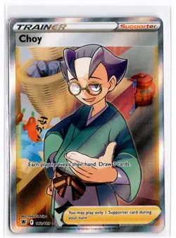 2022 TCG Pokemon #182 Choy 182/189 Holo Full Art Astral Radiance - Image 1