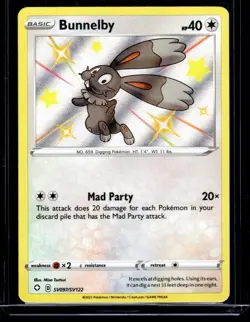 2021 TCG Pokemon #SV097 Bunnelby Holo SWSH122 BSP Shining Fates Tins - Image 1