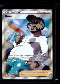 2021 TCG Pokemon #71 Rose 071/072 Holo Sword & Shield Shining Fates - Image 1