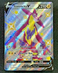 2021 TCG Pokemon #SV112 Toxtricity V SV112/SV122 Holo SWSH Shining Fates - Image 2
