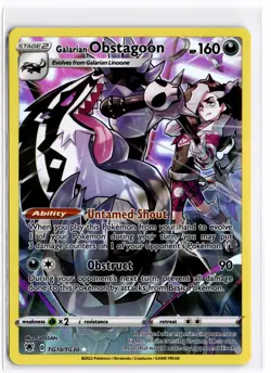 2022 TCG Pokemon #TG10 Galarian Obstagoon TG10/TG30 Holo Astral Radiance Trainer - Image 1