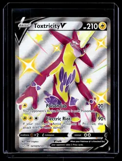 2021 TCG Pokemon #SV112 Toxtricity V SV112/SV122 Holo SWSH Shining Fates - Image 1