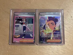 Pokemon TCG 2025 Prismatic Evolutions Trainer Card Illustration Rare Lot Of 2 - Image 1
