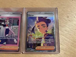 Pokemon TCG 2025 Prismatic Evolutions Trainer Card Illustration Rare Lot Of 2 - Image 3