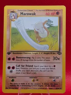 MAROWAK 39/64 UC NON HOLO 1ST EDITION JUNGLE POKEMON NM/M MAROWAK - Image 1