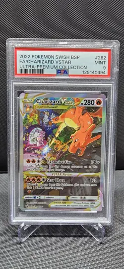Charizard VSTAR SWSH262 Black Star Promo Sword & Shield PSA 9 - Image 1