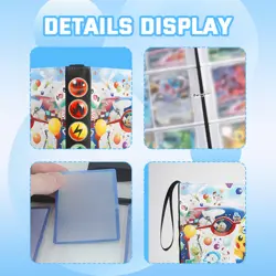 For Pokemon Zip Trading Card Packs Binder Folder Holds 900 Cards Album Book Case - Image 5