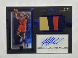 2019-20 Panini One and One NICKEIL ALEXANDER-WALKER /49 RC 3-Color RPA #PRJA-NAW - Image 1
