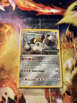 Melmetal 129/214 Cosmos Holo Unbroken Bonds Stamp Pokemon Sealed - Image 1