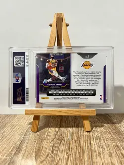 LEBRON JAMES 2020-21 Prizm #1 Kobe Tribute Dunk PSA 9 LA LAKERS - Image 2