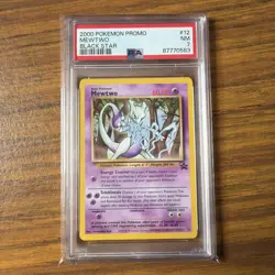 2000 Pokemon Promo #12 Mewtwo Black Star Base Set Series WOTC 12/53 NM PSA 7 - Image 1